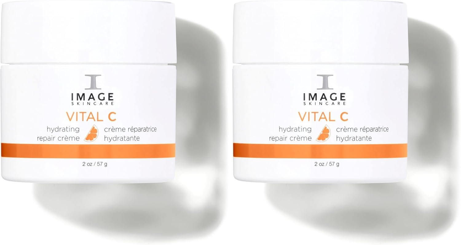 IMAGE Skincare, VITAL C Hydrating Repair Crème, Face Night Cream Moisturizer with Hyaluronic Acid, for Dry Skin, Full-Size, 2 fl oz
