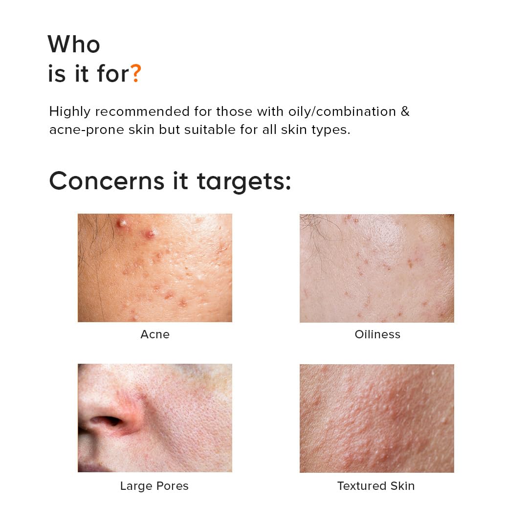 Minimalist Face Wash for Oily, Acne Prone Skin | Salicylic Acid 2% Anti Acne Face Cleanser With LHA & Zinc | Sulphate free Gentle BHA Liquid Exfoliant | For Women & Men | 3.4 Fl Oz / 100 ml
