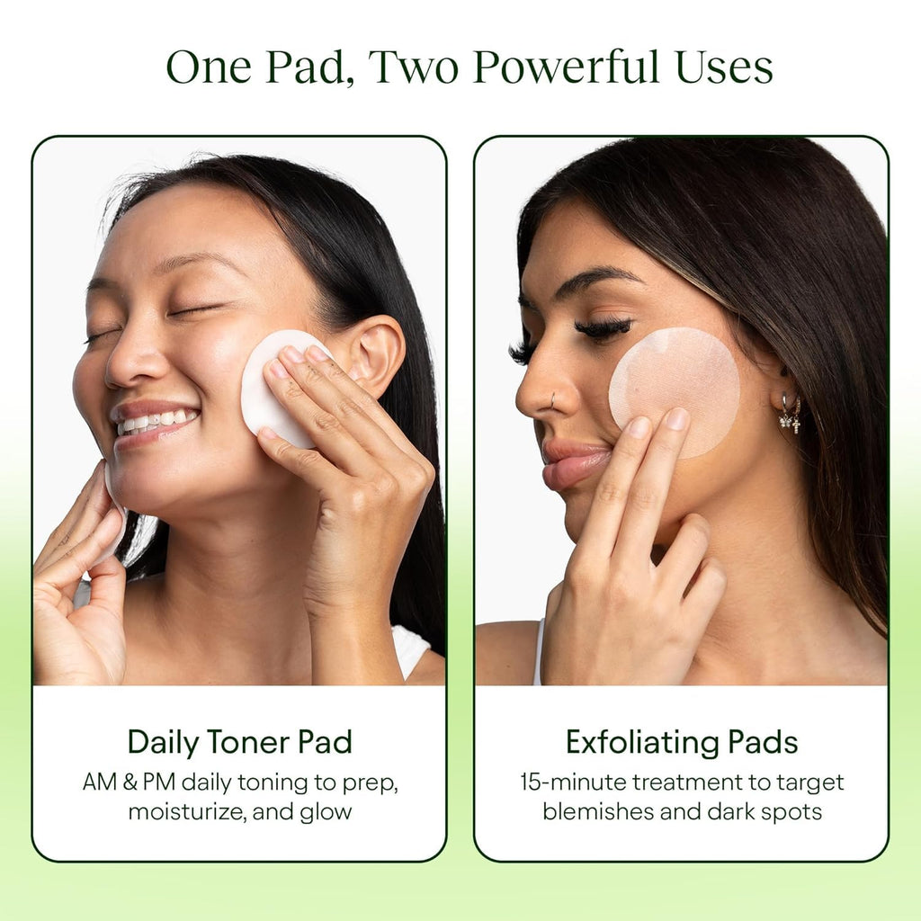Toning Polish Pads - Korean Skincare for Dark Spots, Wrinkles & Dull Skin - Hydrating Facial Treatment with Snail Mucin, Niacinamide, Peptides & Centella - 2-Pack, 200 Pads