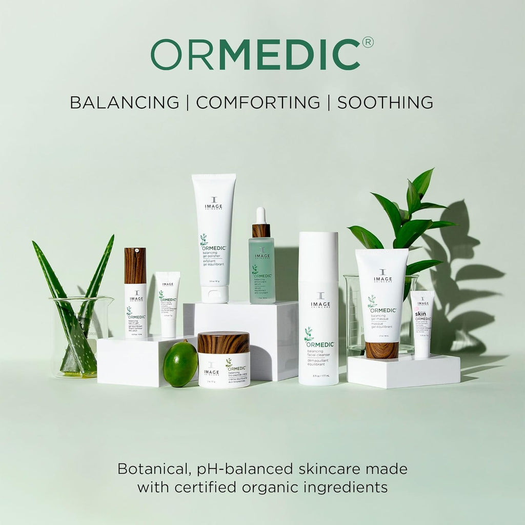 IMAGE Skincare, ORMEDIC Balancing Antioxidant Serum, Hydrates & Soothes Skin with Organic Aloe Vera, Vitamin C, & Botanical Extracts, 1 fl oz