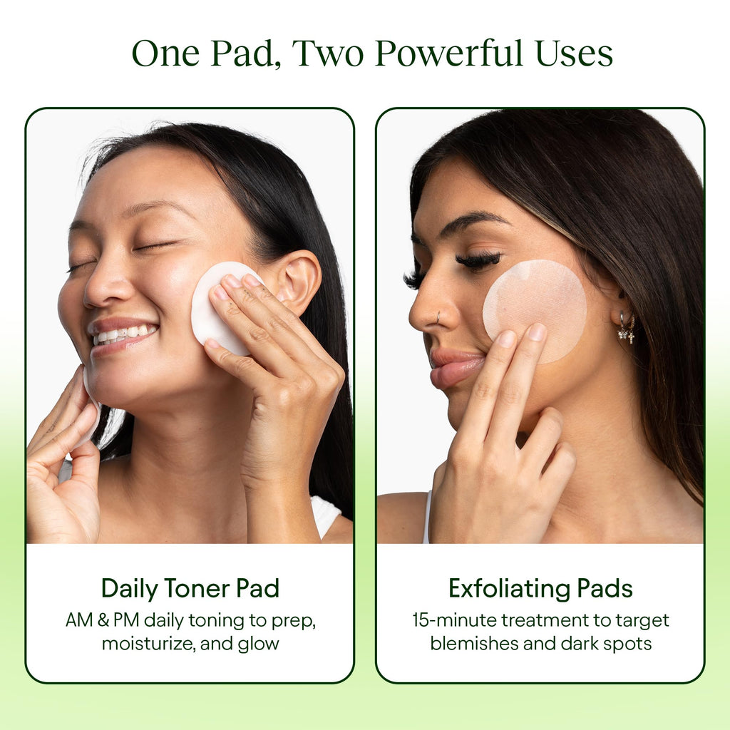 Toning Polish Pads - Korean Skincare for Dark Spots, Wrinkles & Dull Skin - Hydrating Facial Treatment with Snail Mucin, Niacinamide, Peptides & Centella - 2-Pack, 200 Pads